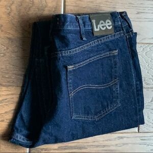 NWOT Men's Lee regular-fit jeans, dark blue, size 40X32